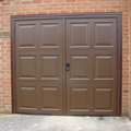 Side Hinged Brown Georgian Garage Door